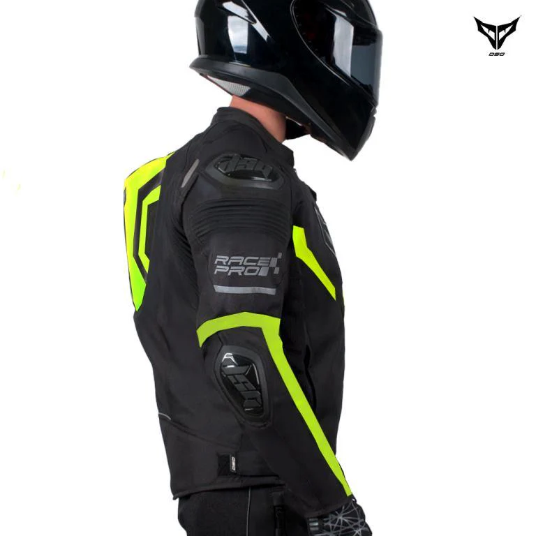 DSG Race Pro V3 Riding Jacket-Yellow Fluo - Image 4