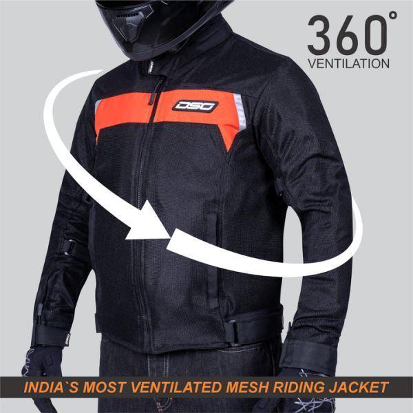 DSG Roadster Riding Jacket-Black Red - Image 4