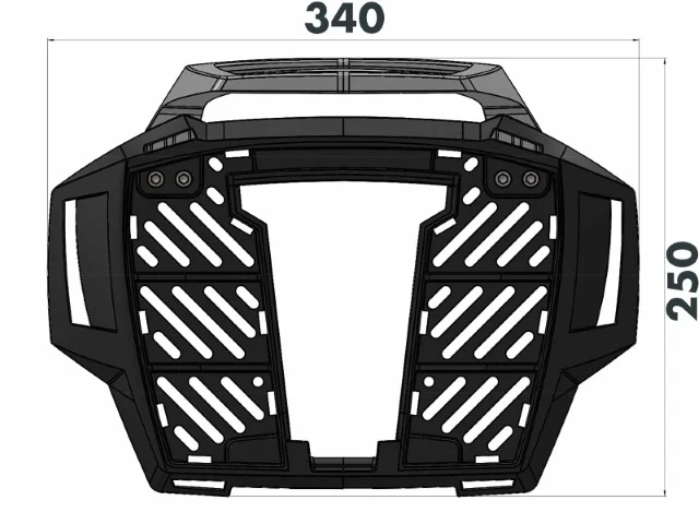 Ducati Scrambler 1100 Dark Pro Top Case Carrier - Fixed Hinge (ALU RACK) - HEPCO BECKER - 6527616 01 01 - Image 4