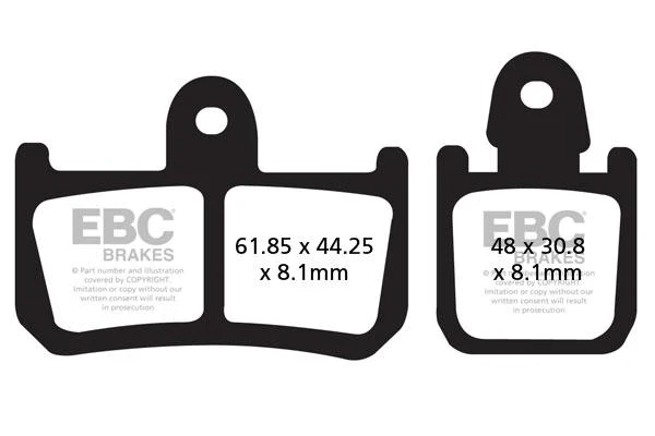 EBC Brake Pads for Bikes - FA442/4 Organic - Image 2