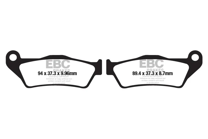 EBC Brake Pads for Bikes - FA671HH Fully Sintered - Image 2