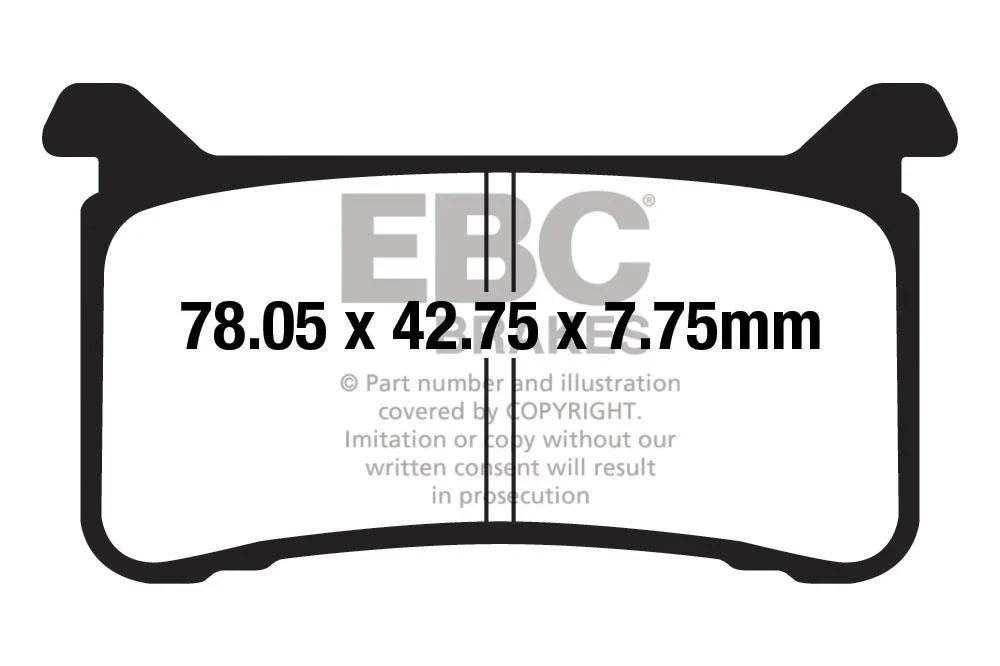 EBC Brake Pads for Bikes - FA700HH Fully Sintered - Image 2
