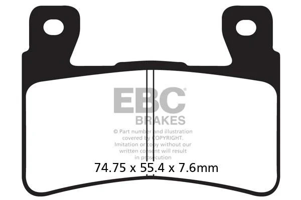 EBC Brake Pads for Bikes - GPFAX296HH Grand Prix - Image 2