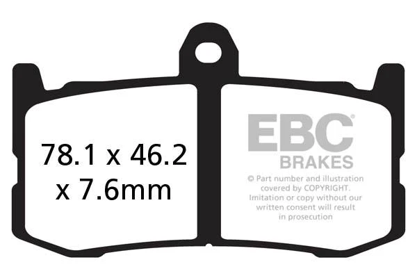 EBC Brake Pads for Bikes - GPFAX491HH Grand Prix - Image 2