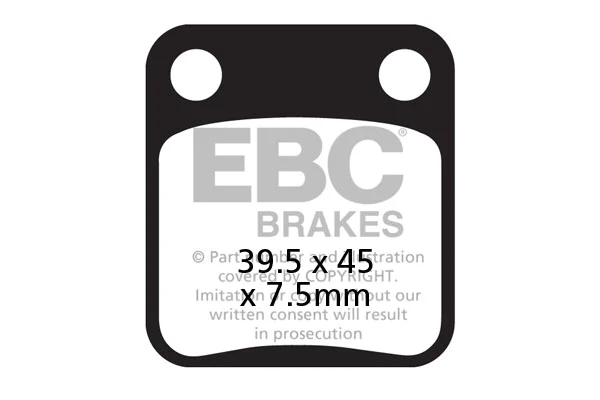 EBC Brake Pads for Bikes - MX054 Motocross Race - Image 2