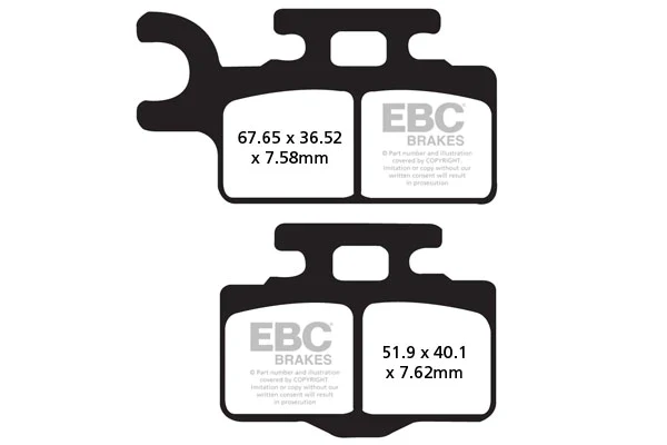 EBC Brake Pads for Bikes - Sintered FA302R - Image 2