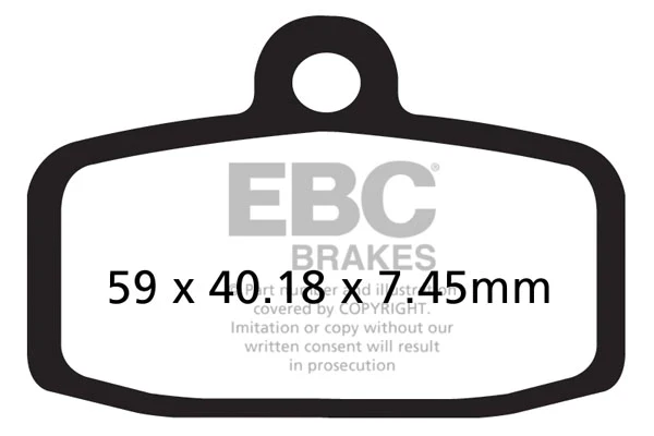 EBC Brake Pads for Bikes - Sintered FA612R - Image 2