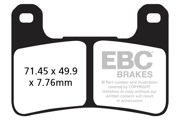EBC Brake Pads for Kawasaki Ninja 1000-FA379HH - Front