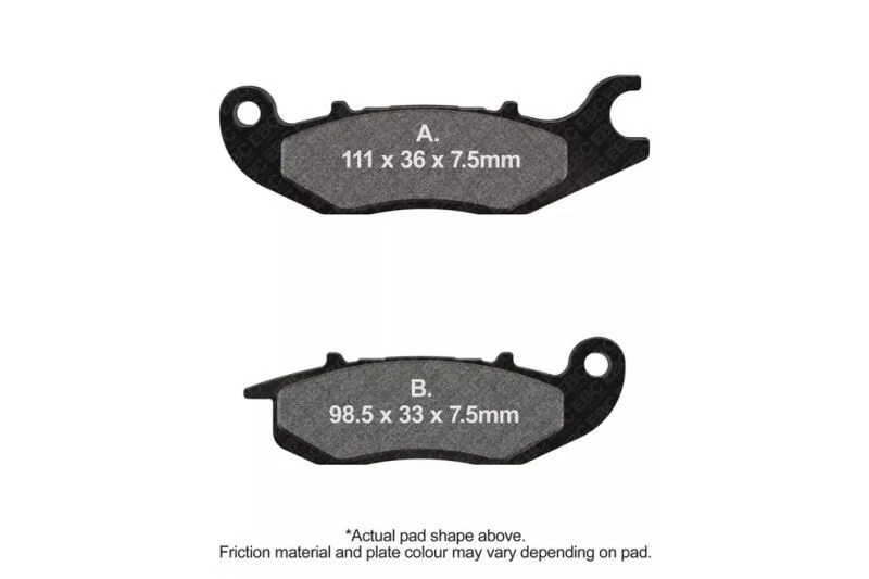 EBC Fully Sintered Brake Pads (Front)-FA375HH - Image 3