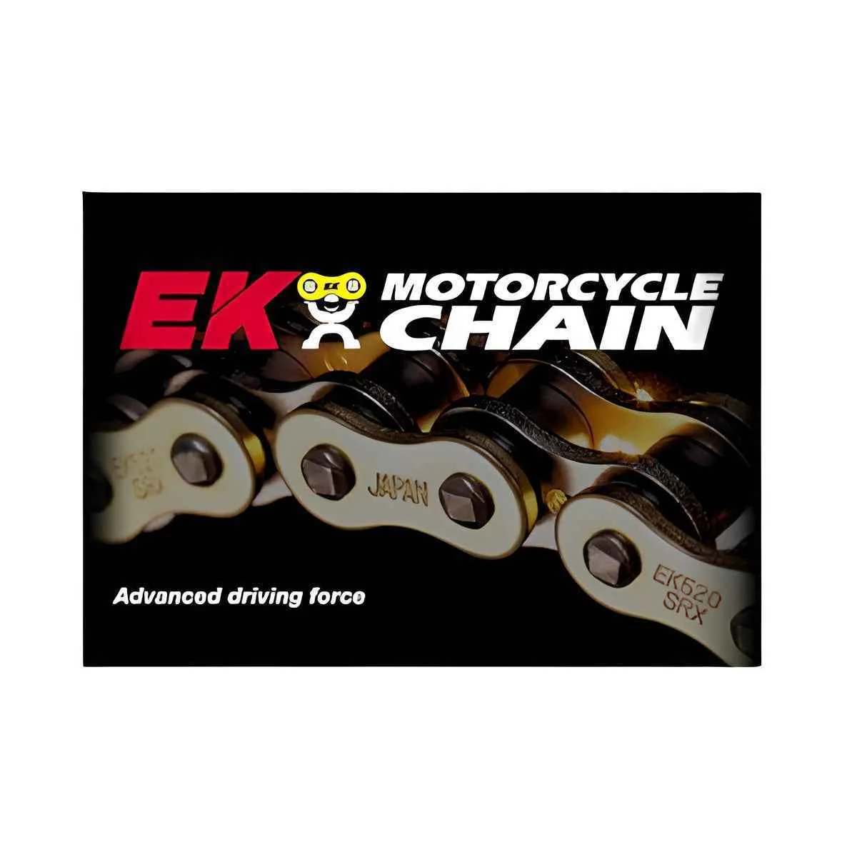 EK Chains 520ZVX3-114 Links NX Ring Chain - Gold