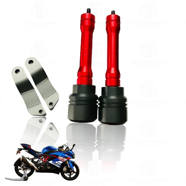 Moto Genius Frame Slider Crash Protection Guard for TVS Apache RR310 - Red - Image 4