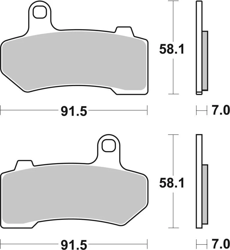 Front Brake Pad Sintered - Brembo - 07HD17SA - Image 2
