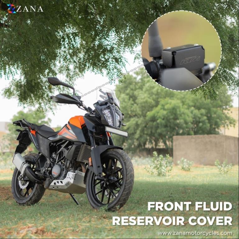 Front Fluid Reservoir Cover Black Paint ADV 250/390 - ZI-8193 - Image 4