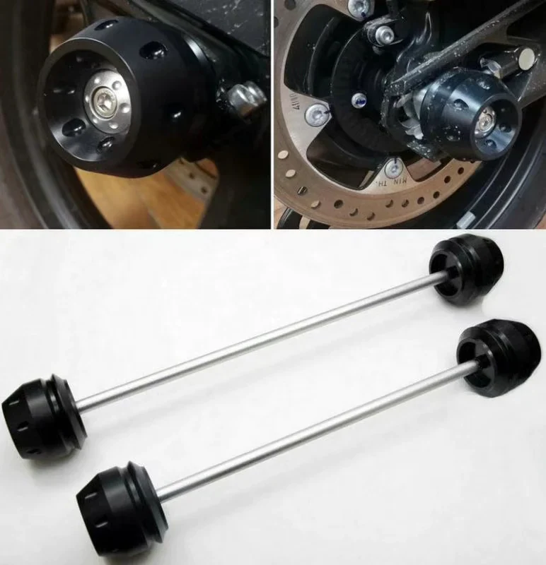 Front & Rear Axle Slider Fork Wheel Protection Crash Pad Kit for BMW G310GS G310R