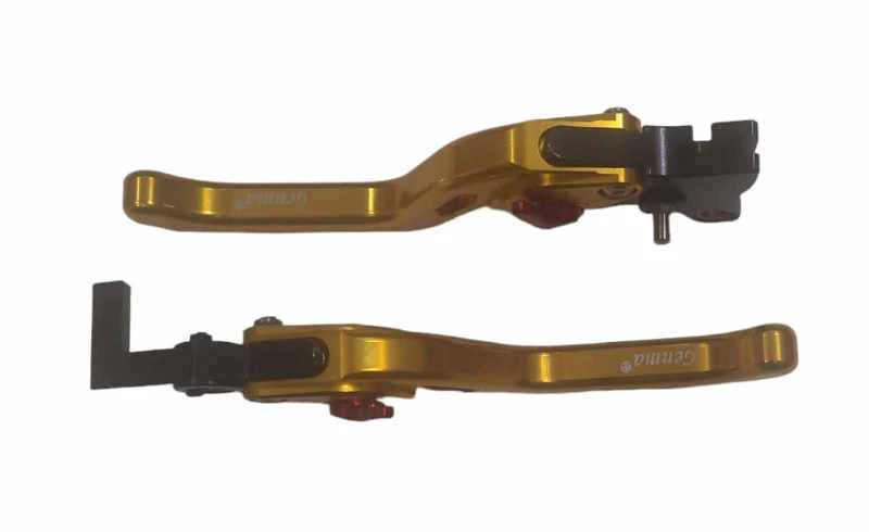 Genma Yamaha Aerox CNC Lever With Smart Brake Function  (Gold)