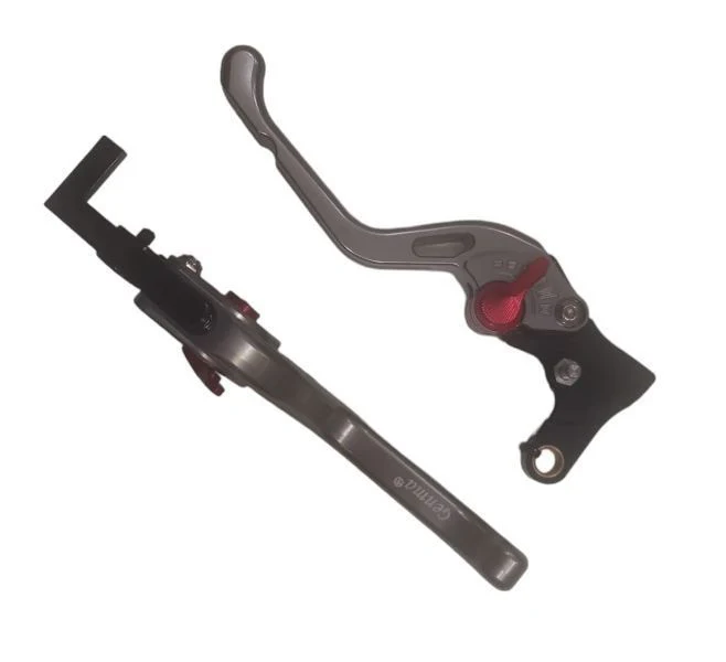 Genma Yamaha Aerox CNC Lever With Smart Brake Function (Titanium) - Image 2