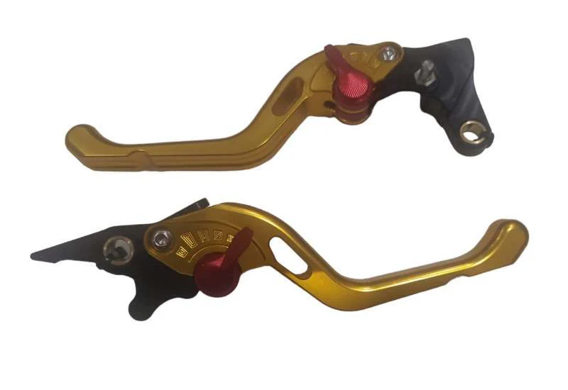 Genma Yamaha Aerox CNC Lever With Smart Brake Function  (Gold) - Image 2