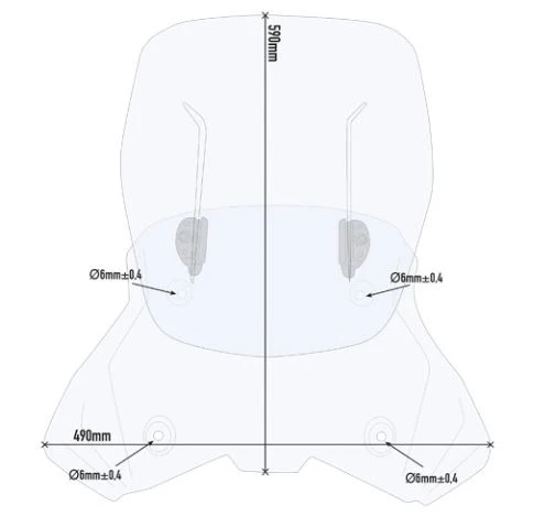 GIVI Airflow Windscreen for KTM 390 Adventure - AF7711 - Image 2