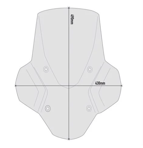 GIVI Smoked Windscreen for BMW F900XR - D5137S