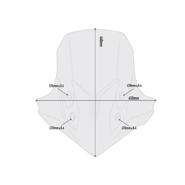 GIVI Windscreen for Honda CB500X 19-23-D1171S - Image 2