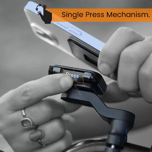 GrandPitStop Quick Lock GEN-1 Handlebar Mobile Holder with Magnetic Lock-G1BHMOBH - Image 5