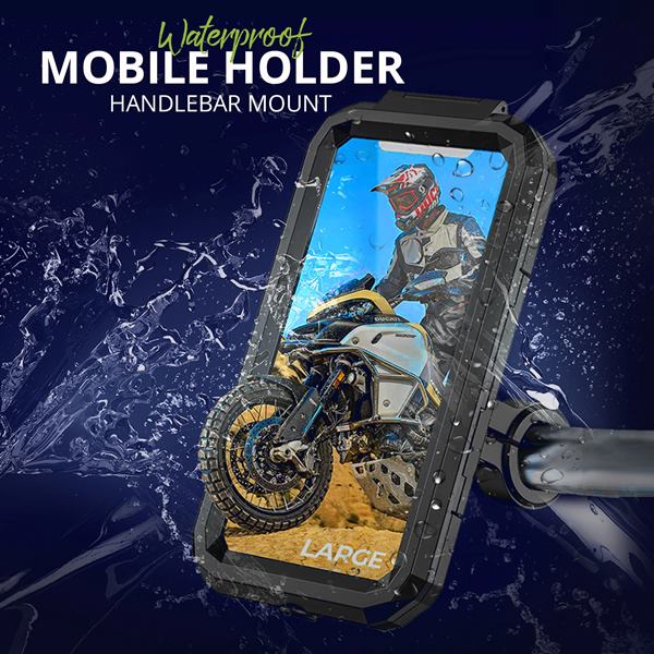GrandPitStop-Waterproof Mobile Holder Handlebar Mount (Black)-WPWCHMobH - Image 2
