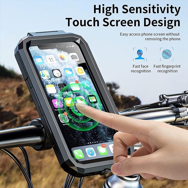 GrandPitStop-Waterproof Mobile Holder Handlebar Mount (Black)-WPWCHMobH - Image 3