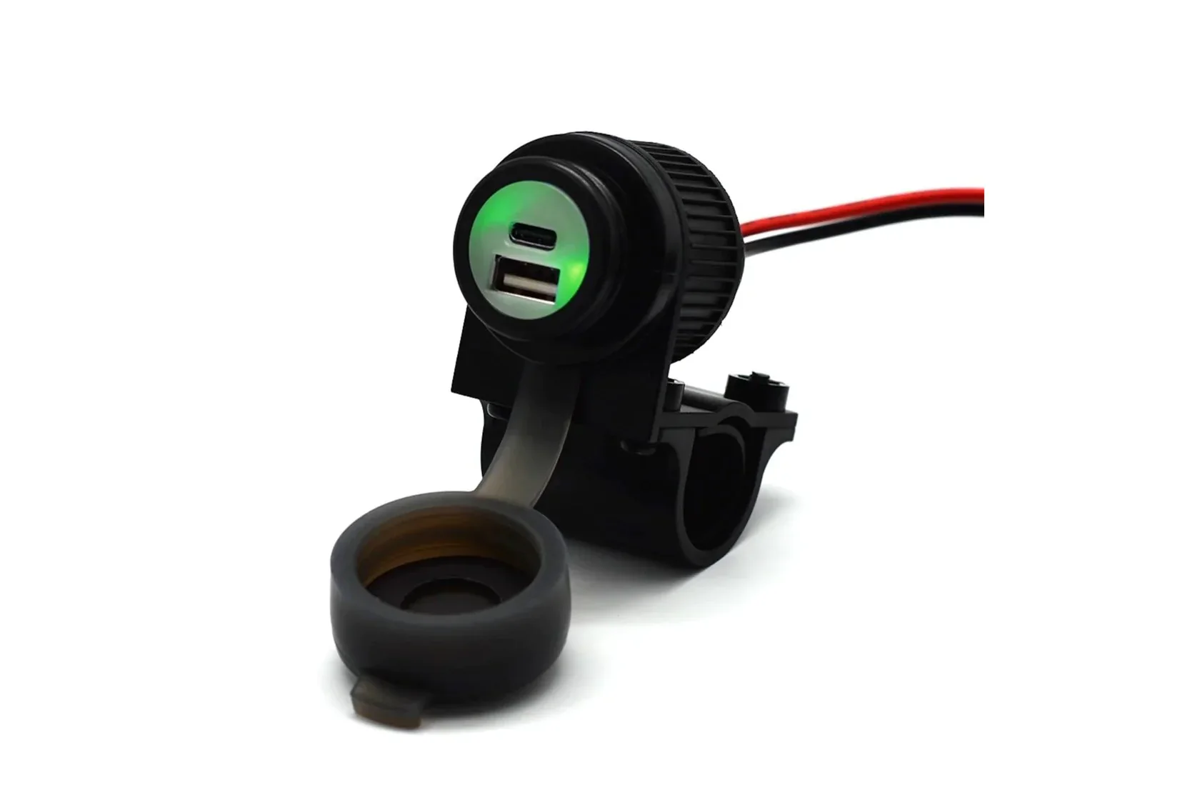 Handlebar Mounted 36W PD USB-C + QC 3.0 (Plastic) - Cliff Top - TY-A2010