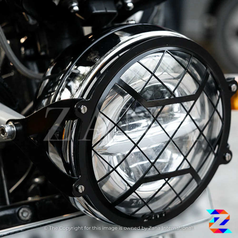 Headlight Grill Type-2 Black for GT &amp; Interceptor 650 by ZANA-ZI-6047 - Image 2