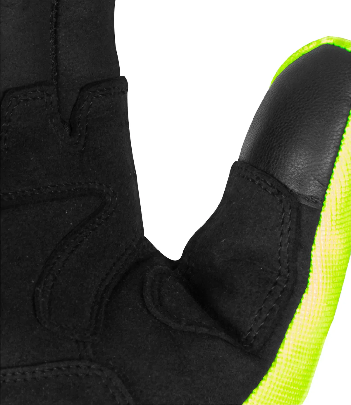 Rynox Helium GT Gloves - Black HI-VIZ Green - Image 3