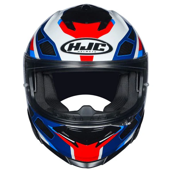 HJC I71 Zest Helmet (White Red & Blue) - Image 4