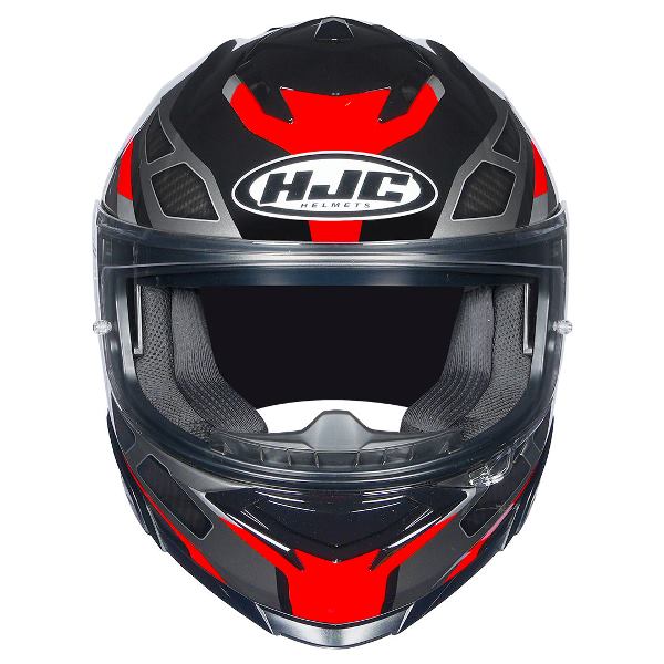 HJC I71 Zest Helmet (Black & Red) - Image 3
