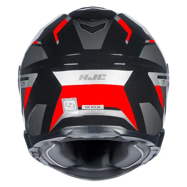 HJC I71 Zest Helmet (Black & Red) - Image 4