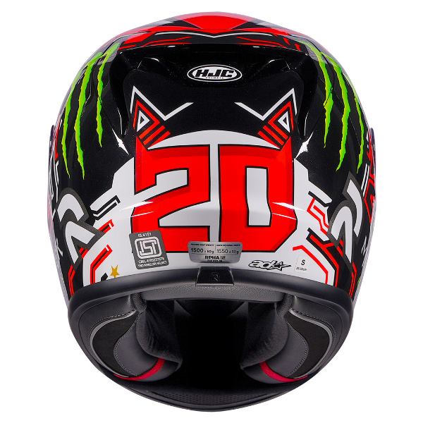 HJC RPHA 12 Quartararo Replica Helmet (Orange & Red) - Image 2
