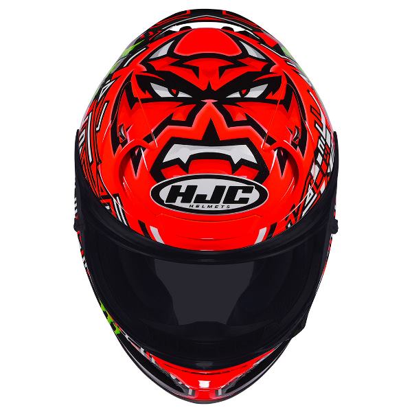 HJC RPHA 12 Quartararo Replica Helmet (Orange & Red) - Image 3
