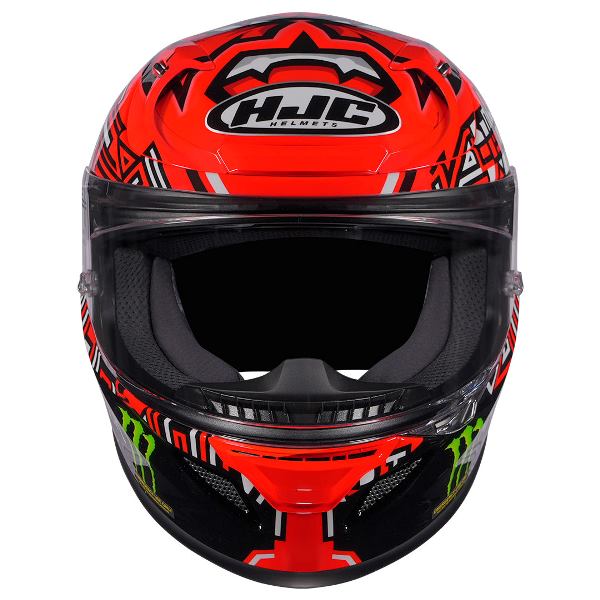 HJC RPHA 12 Quartararo Replica Helmet (Orange & Red) - Image 7