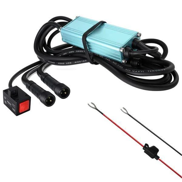 HJG Wiring Harness Kit with Flash Mode and Canbus-Foglight Wiring Harness Kit (2 Colour, 3 Wire with Flashing Mode, Genuine HJG)
