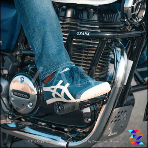 Crash Guard with Slider for HONDA (CB-350,RS-350) Glossy Black- ZANA, ZI-8091 - Image 4