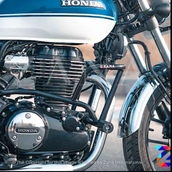 Crash Guard with Slider for HONDA (CB-350,RS-350) Glossy Black- ZANA, ZI-8091 - Image 5