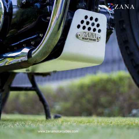 Zana Sump Guard / Bash Plate Silver for Honda CB350 - ZI-8050 - Image 3