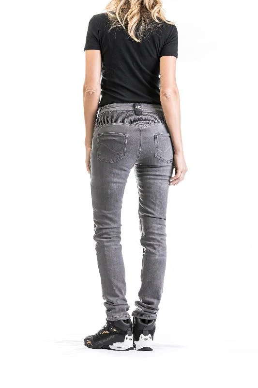 IXON Cathelyn Ladies Motorcycle Jeans Pants - Light Grey - Image 2