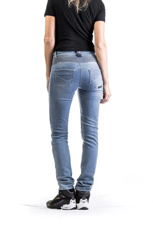 IXON Cathelyn Ladies Motorcycle Jeans Pants - Stonewash - Image 2
