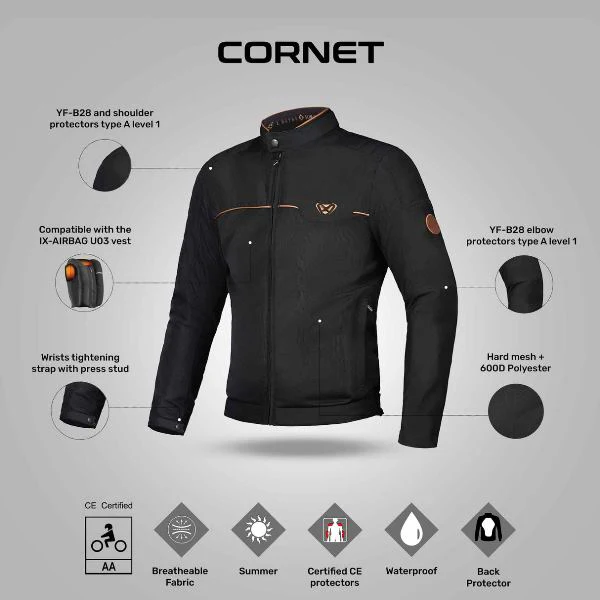 IXON Cornet Jacket - Black/Brown - Image 2