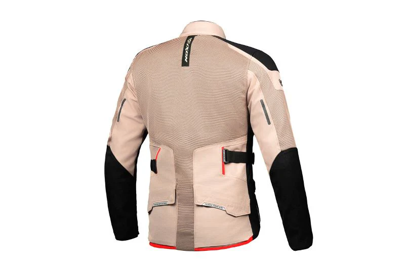 IXON M-Njord Jacket - Sand/Black/Red - Image 2