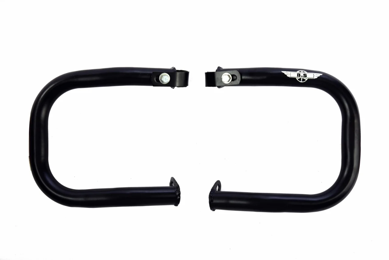 JAWA And YEZDI C Type Guard In Stainless Steel (Black Powder Coated) - BS Auto Accessories