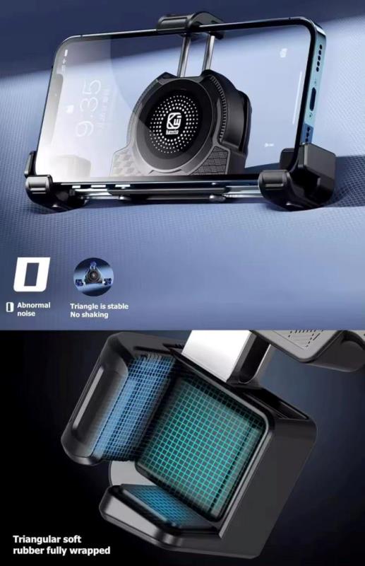 Kewig Motorcycle smart phone seat accessories bracket Anti vibration damper Suitable phone size:4.0-7.2 inch (With Wireless Charger+usb-c) (M27-A1) - Image 4