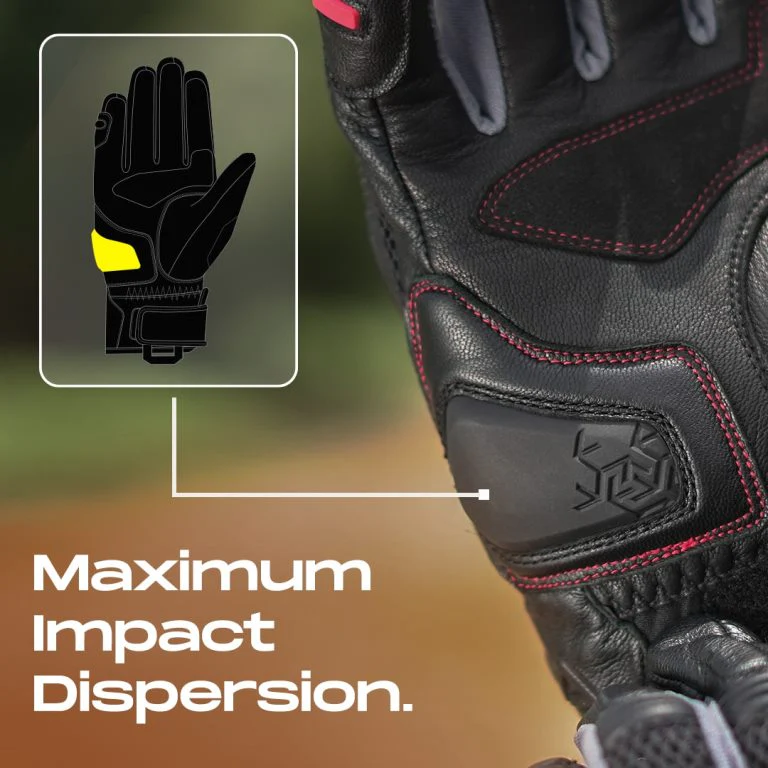 Korda Adventure Riding Gloves - Fluorescent Yellow - Image 5