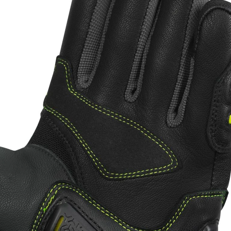 Korda Guard Semi Gauntlet Riding Gloves - Fluorescent Yellow - Image 4
