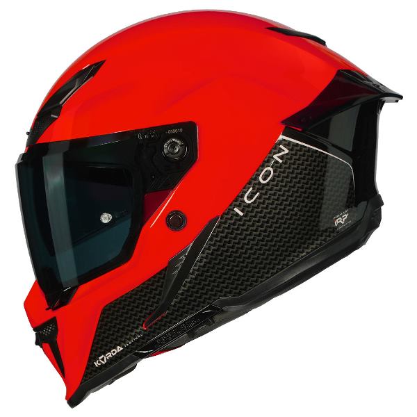 Korda Icon Duo Helmet (Gloss Black & Red) - Image 6