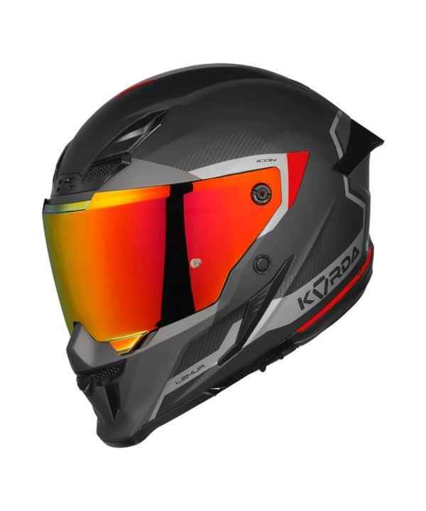 Korda Icon Lemur Helmet (Matt Red) - Image 5